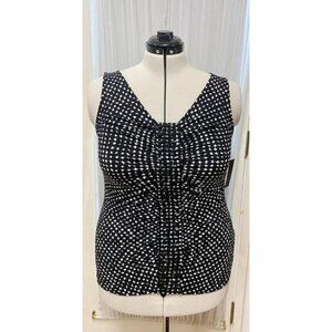 NWT Rafaella Women's Beaded Front Tank Top. Size large.